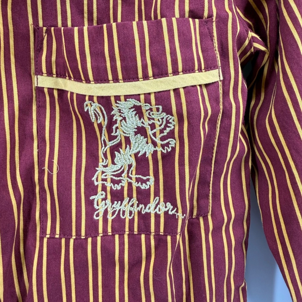 Pottery Barn Teen Small Harry Potter Gryffindor House Sateen Pajama Set Cotton - Picture 9 of 14
